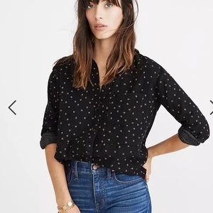 Madewell oversized mini floral ex-boyfriend shirt